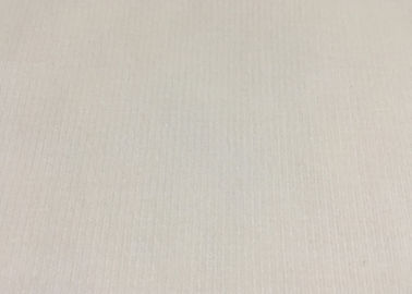 Tissu à extrémité élevé d'habillement de bout droit tissu confortable blanc/beige de velours côtelé