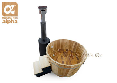 Baquet chaud de sauna de baril de vin avec le Burning en bois SOT2 - 1829 de four externe