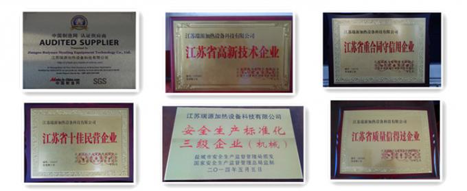 appareil de chauffage d'huile chaude thermique horizontal électrique industriel pour les certificats ruiyuian de Jiangsu d'industrie chimique