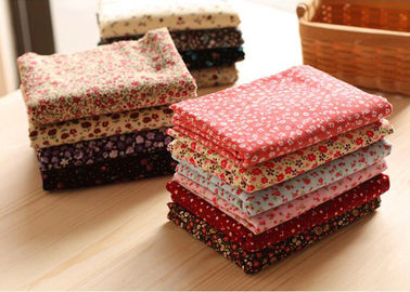 Tissu de tapisserie d'ameublement moderne de tissu floral de velours côtelé de sucrerie de Spandex du coton 2% de 98%