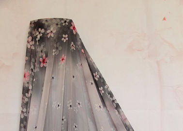 La coutume géniale de rideau/parapluie a imprimé le tissu floral d'habillement de tissus