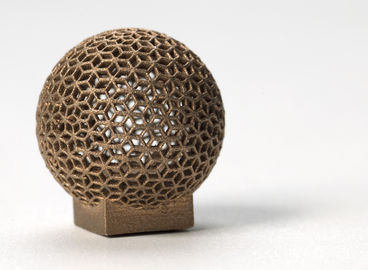Impression de l'aluminium DMLS 3D pour la forme de sphère, galvanoplastie d'or
