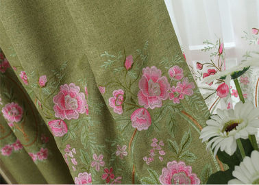 Matériel moderne bleu/de vert tissus brodés de vêtement de tissu